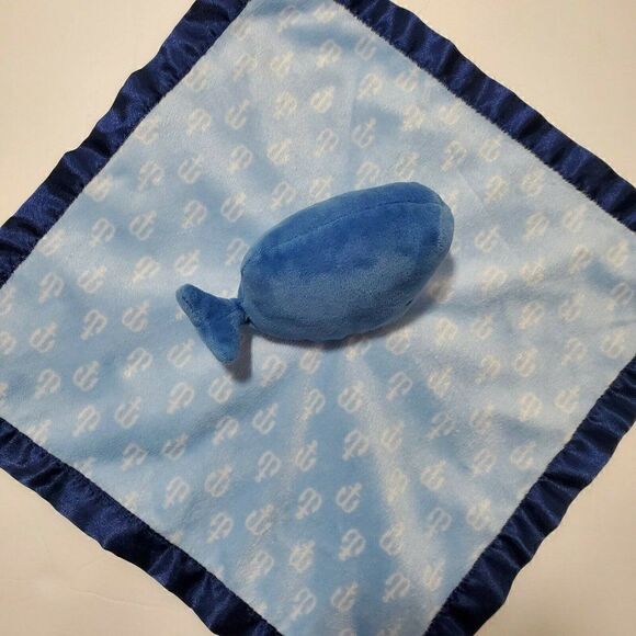 Cloud Island Whale Lovey Security Blanket Anchors - Picture 4 of 8